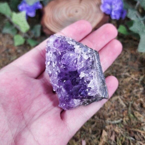 Mini Amethyst Crystal Cluster #3 - Picture 4 of 4